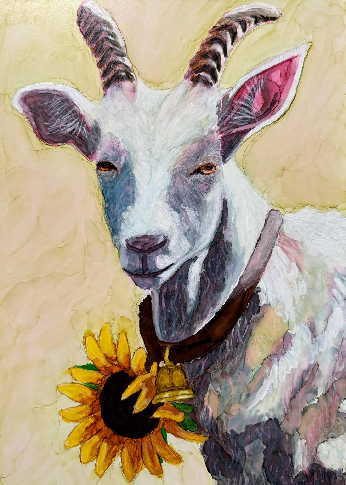 Goat Greeting Cards 4 pack: Wildflower Seed Paper, Rustic Farm Stationery