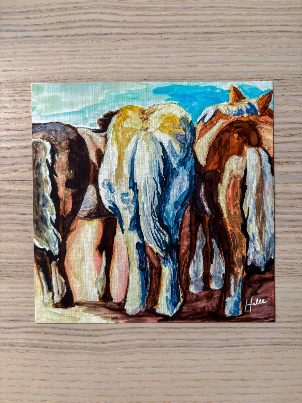 "Barnyard Gossip" print