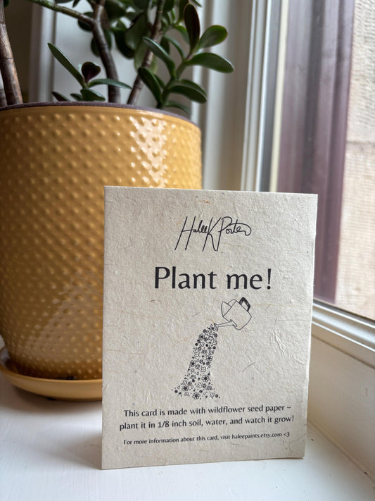 Goat Greeting Cards 4 pack: Wildflower Seed Paper, Rustic Farm Stationery