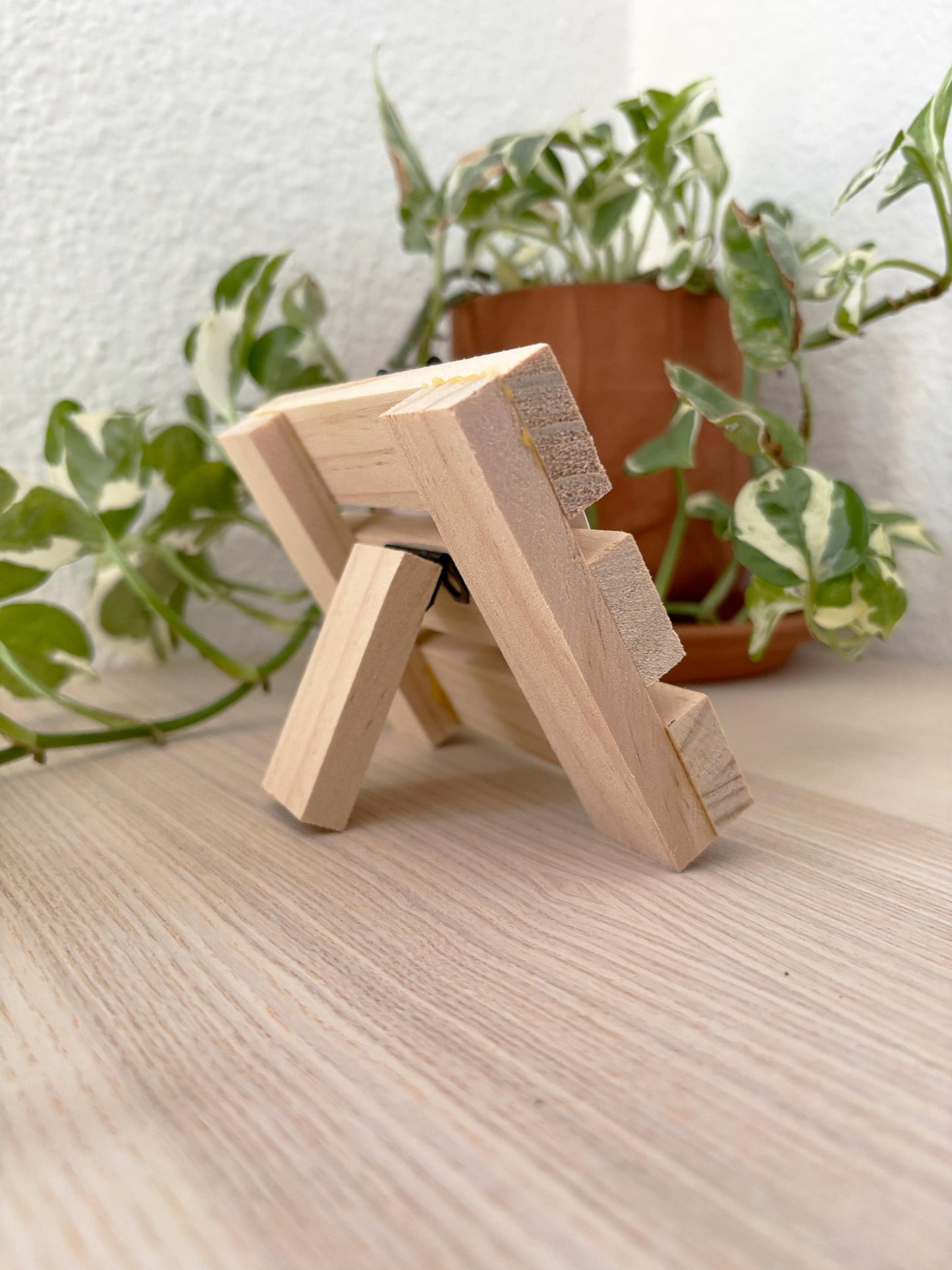 Hummingbird Nest Mini Painting with Handmade Easel Display | Hummingbird Art | Cozy Nature Art | Small Desk Decor