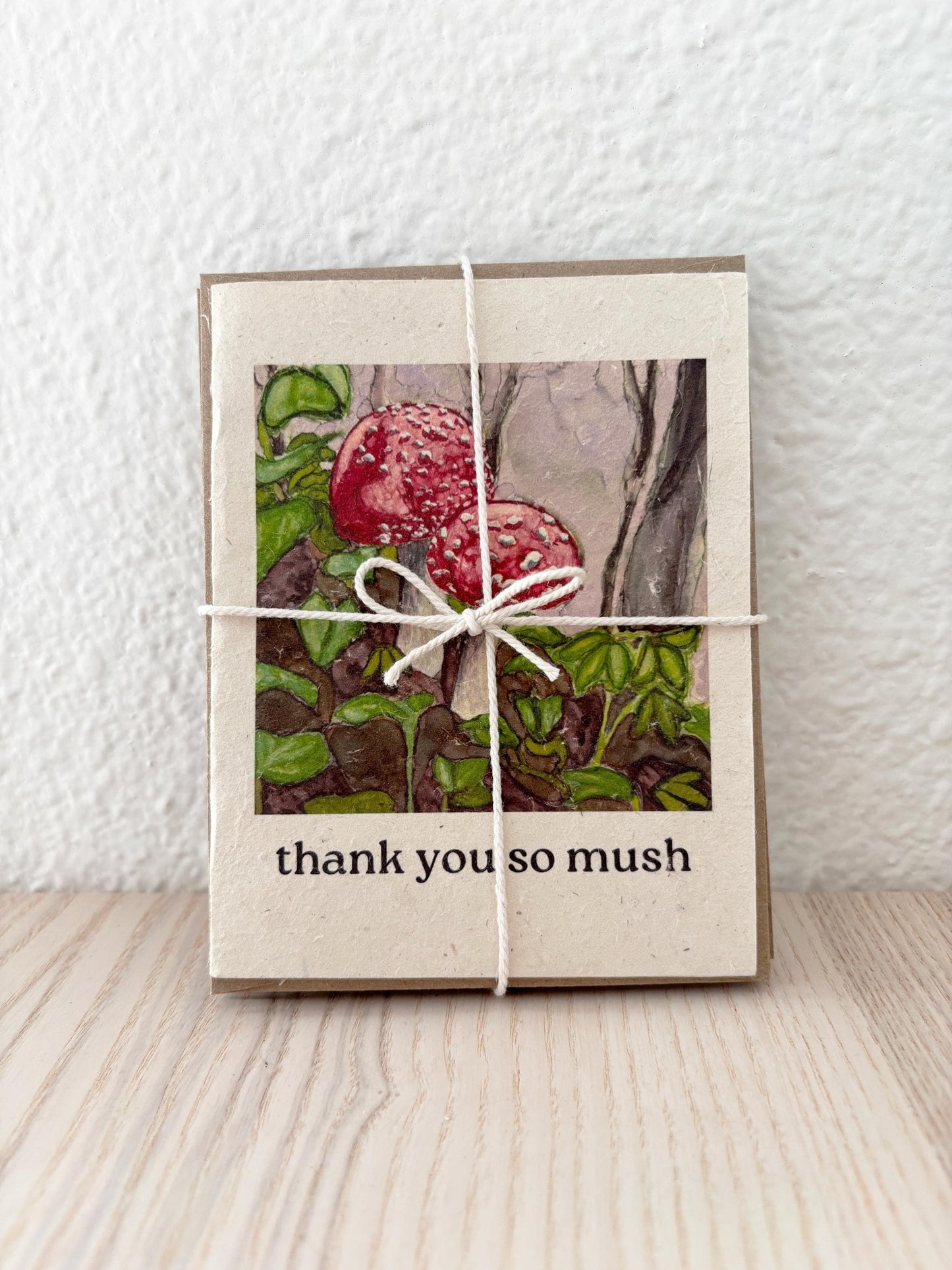 Mushroom Pun Greeting Cards - Seed Paper Cards - 4 Pack